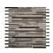 Apollo Tile Sample of Slate And Glass Waterfall 11.8"x11.8" Mosaic Tile APLCAS99029EC97 Sample - alternate 1